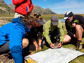 Curs d´orientació a la muntanya