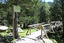 Pont de Morrano, a on enllacem amb la pista.