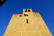 Façana de l´església de Sant Esteve.