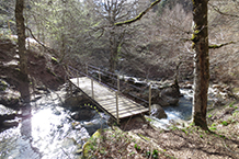 Pont per creuar el barranc de Gamueta.