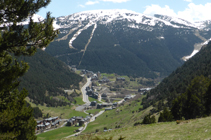 Soldeu i les pistes d´esquí de Gran Valira.