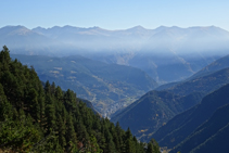 Tenim unes vistes impressionants de la Massana i de les muntanyes del centre i sud d´Andorra.