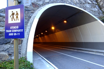 Túnel abans d´arribar de nou a Arinsal.