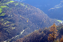 Vistes al fons de la vall del Freser.