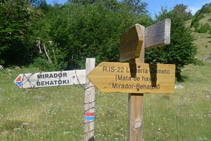 Desviament cap al mirador de Belagua.