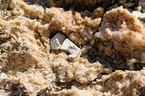 Roques minerals que trobem durant la pujada.