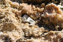 Roques minerals que trobem durant la pujada.