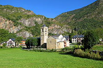 Vistes a l´església de Sant Fèlix de Barruera.