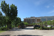 Exteriors de l´Hotel Terradets, punt d´inici de la ruta.