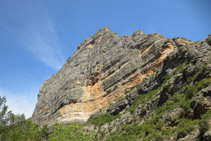 Roca Regina, més de 300m de paret vertical.