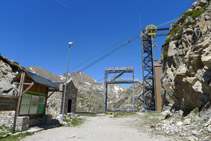 Estació superior del telefèric de la Vall Fosca.