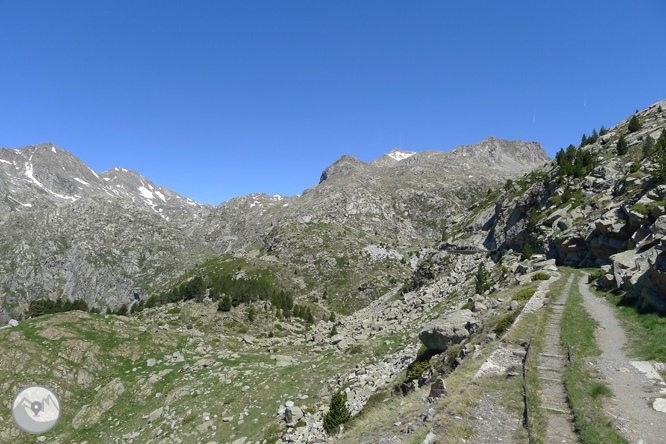 Estany Gento pel camí de la canal de Pigolo 1 