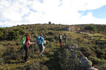 Arribant a la borda de Guerra.