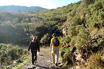 Enfilant cap al coll del Perer.