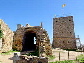 El castell de Sant Miquel des de Girona