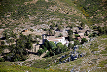 L´ermita de Santa Caterina vista des del castell.