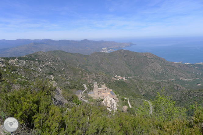 Castell de Sant Salvador de Verdera des de Sant Pere de Rodes 1 