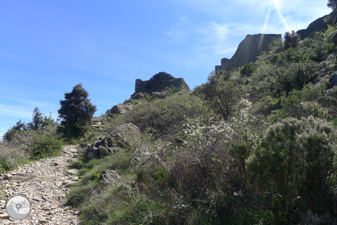 Castell de Sant Salvador de Verdera des de Sant Pere de Rodes 1 