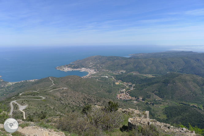 Castell de Sant Salvador de Verdera des de Sant Pere de Rodes 1 