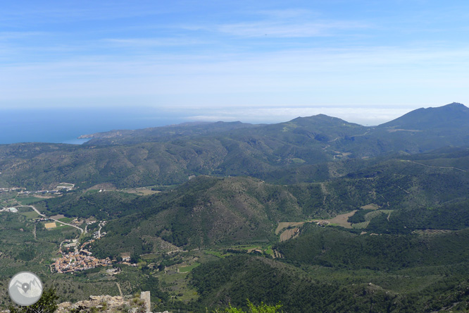 Castell de Sant Salvador de Verdera des de Sant Pere de Rodes 1 