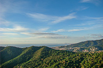 Vistes a la costa del Maresme.