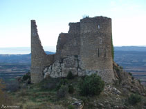 Vista del castell d´Orcau des de l´ermita