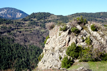 Restes del castell de Cava.