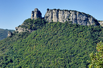 Les vistes enrere, cap a l´Agullola de Rupit, valen uns segons de contemplació.