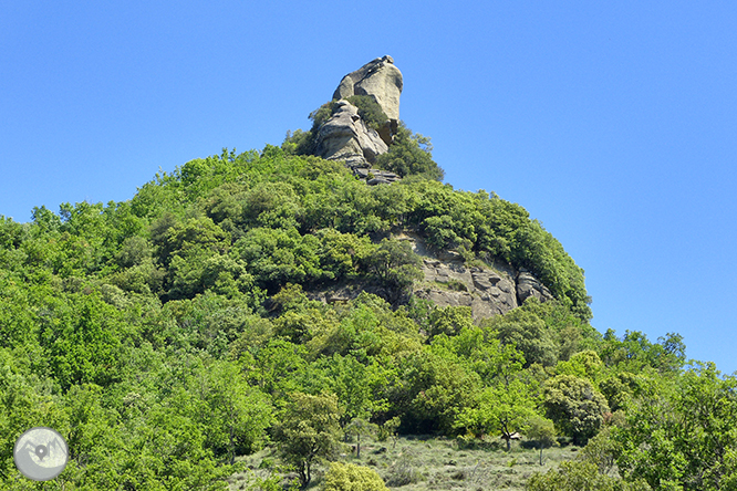 El salt de Sallent i els cingles de Casadevall des de Rupit 1 