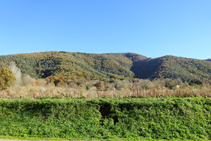 La serra del Corb des de les Preses.