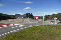 Rotonda al coll de Sa Perafita.