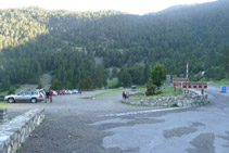 Pàrquing del llac d´Orédon, punt d´inici i final de la ruta.