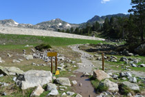 Mur de contenció del llac d´Aubert.