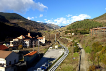 Vistes de la vall de Ribes des del castell de Sant Pere.