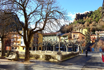 Plaça del Mercat de Ribes de Freser.