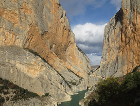 Congost de Mont-rebei a la serra del Montsec