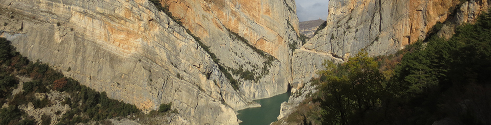 Congost de Mont-rebei a la serra del Montsec