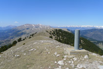 Carena de la serra de Montgrony i extrem oriental del Cadí des del cim.