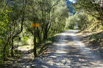 Trencall del Molí d´en Galceran cap a Oix.