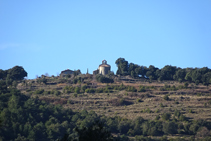 Vistes a Santa Bàrbara de Pruneres.