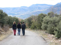 Baixant per la pista, inicialment asfaltada i després de terra, cap a Llordà.