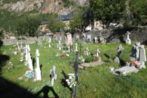 Cementiri del poble de Barruera, el cap municipal de la Vall de Boí.