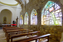 Interior de l´església de Santa Maria d´Organyà.