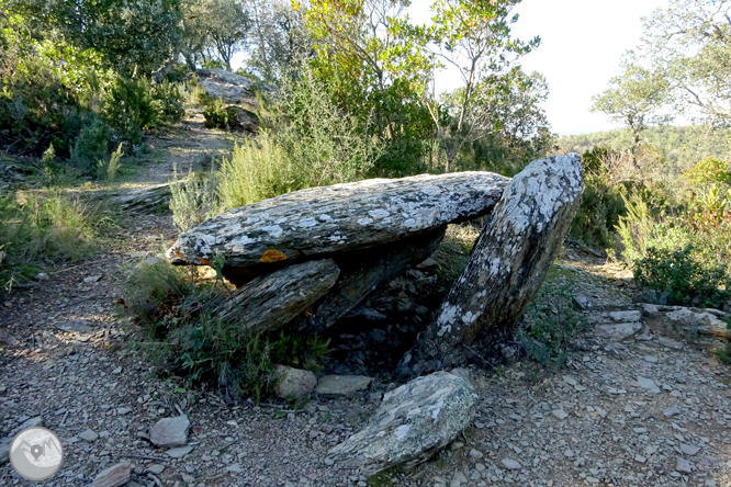 Església i dòlmens de Fitor des de Fonteta 1 