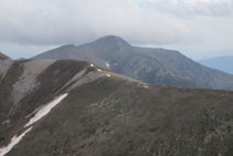 Cresta entre els dos Gra de Fajol i el Balandrau.