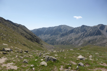 La vall de Campcardós des del port de Fontnegra.