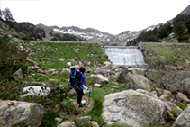 Presa de l´estany de Bacivers de Baix.