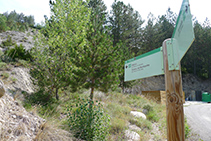 Trencall de l´antic camí de Montcortès, abans d´arribar a la deixalleria.