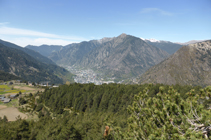 Solà d´Enclar i pic de Carroi, sobre Andorra la Vella.