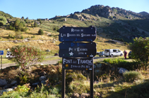 Aparcament del pont de la Baladosa, a la vall d´Incles.